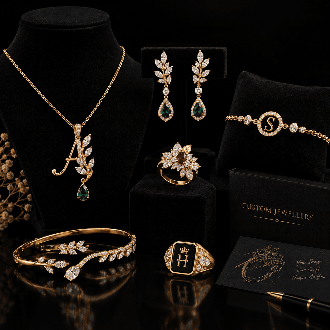 Custom jewellery design and 3D jewellery visualization