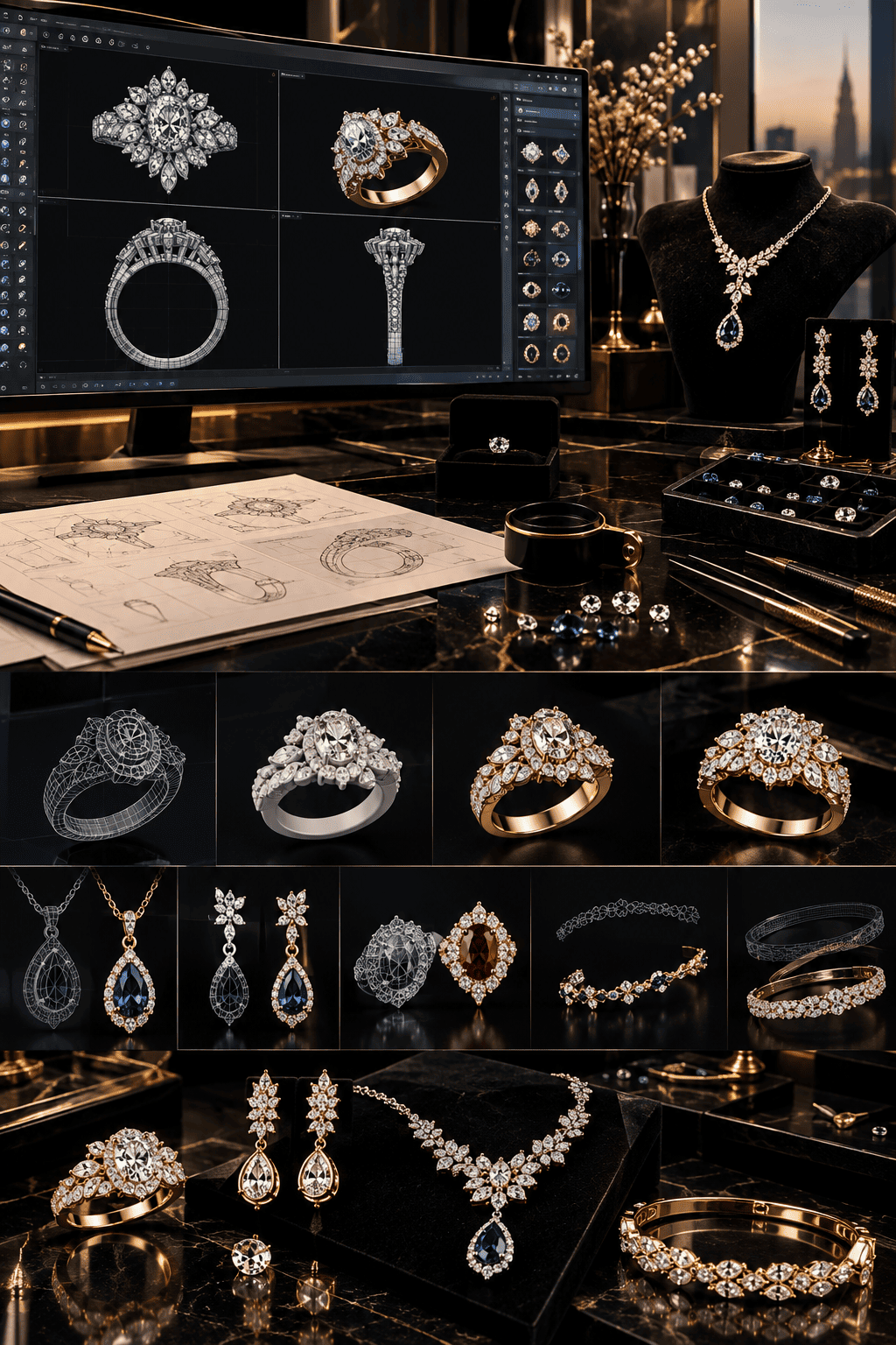 Professional Jewelry CAD Design and 3D Jewellery Model